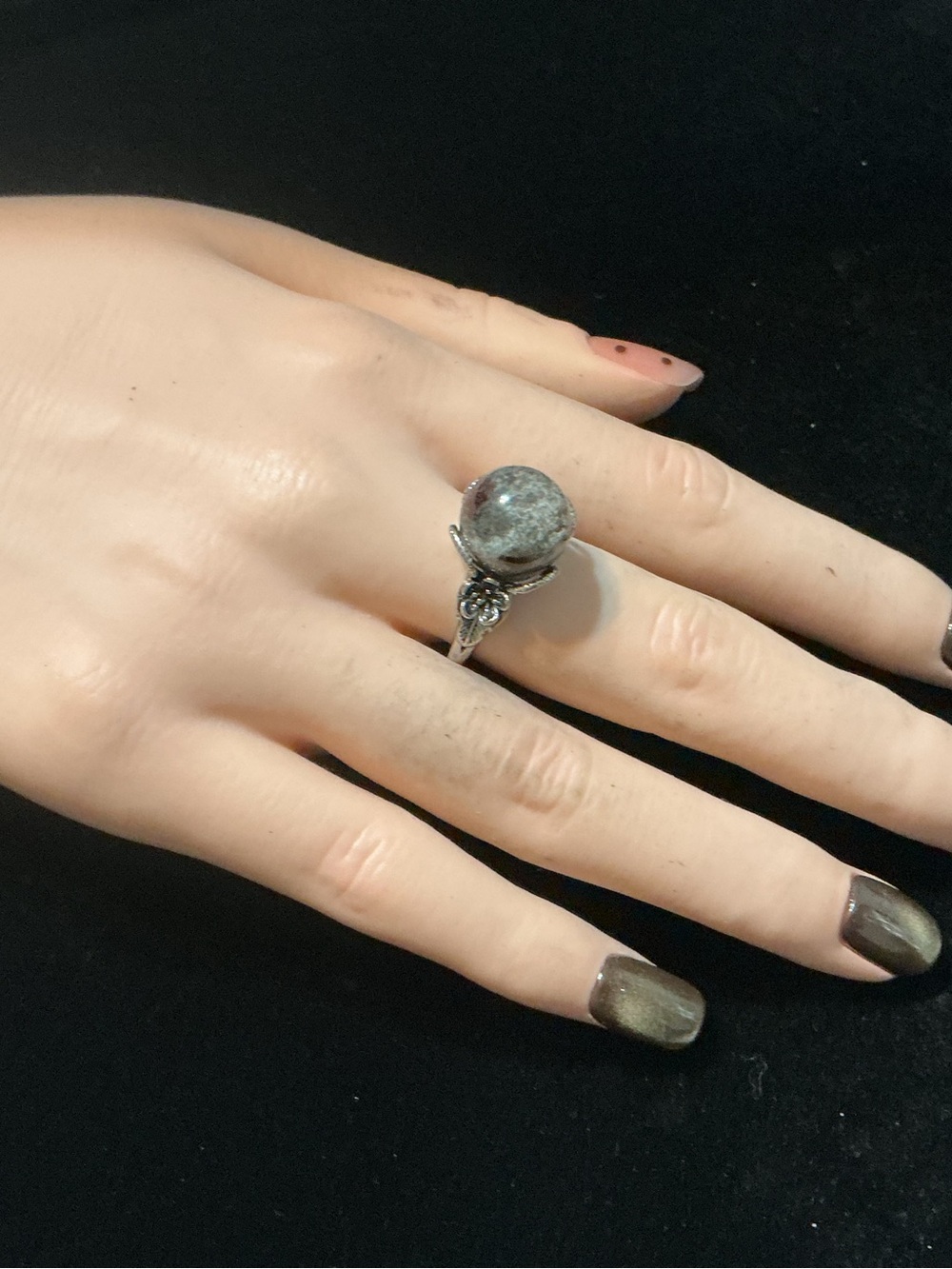 Adjust. Garden Quartz ring